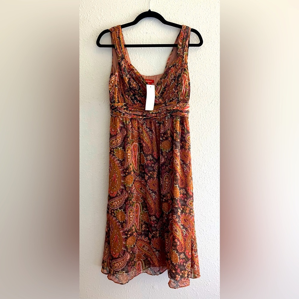 Sundance paisley sundress, silk, women’s size 8